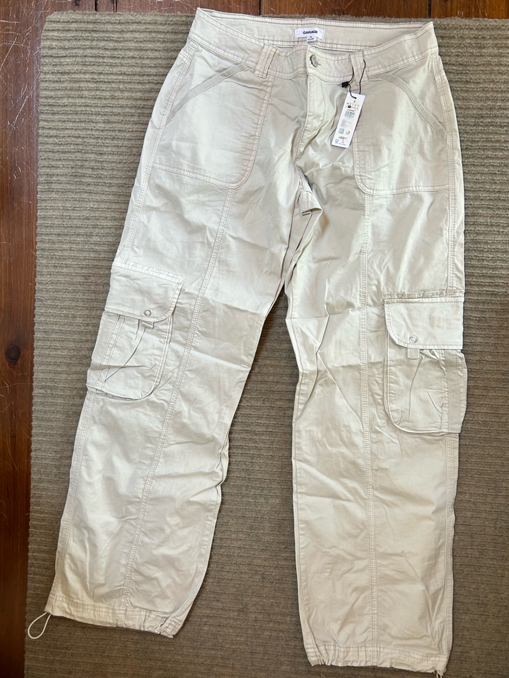 Garage Woman's Cargo Pants in Light Tan